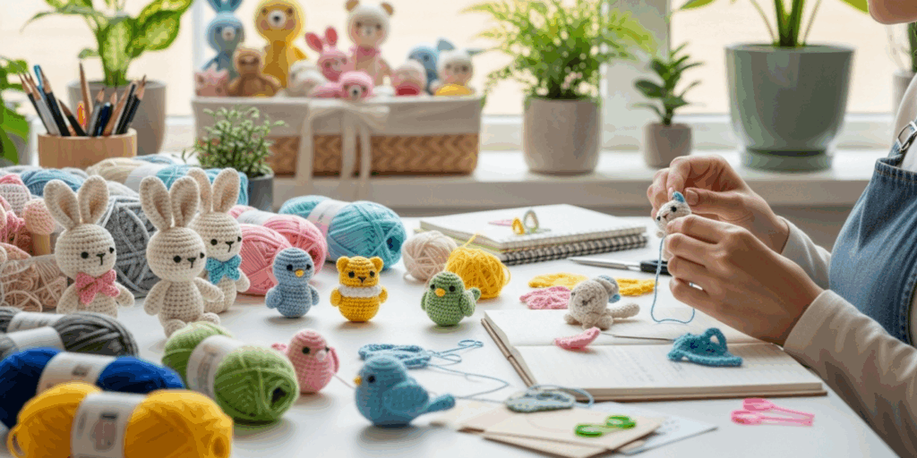 Mini Amigurumi Animals_ Tiny Hugs You Can Hold