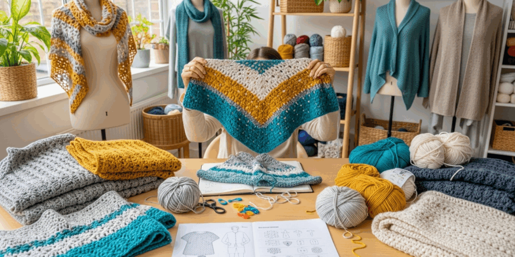 Trendy Crochet Wearables_ Shawls, Scarves, and Sweaters