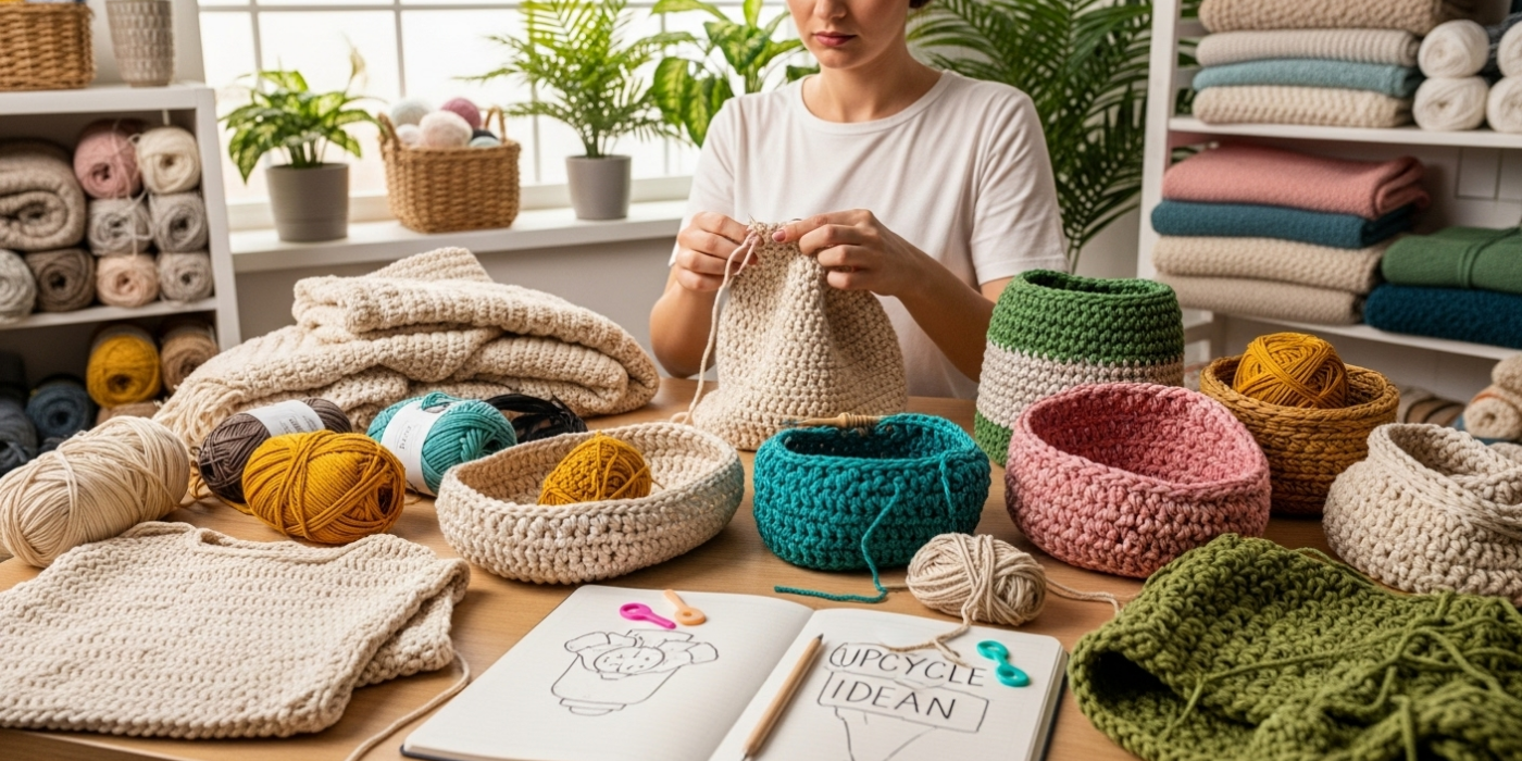 Upcycle with Crochet_ Creative Projects from Old Items