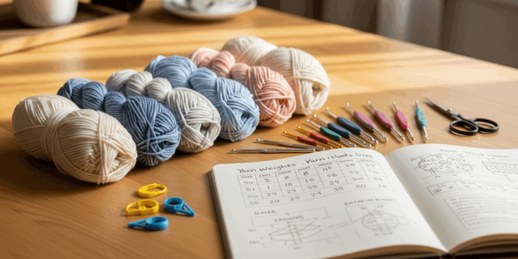 Yarn Weights and Hook Sizes Explained for New Learners