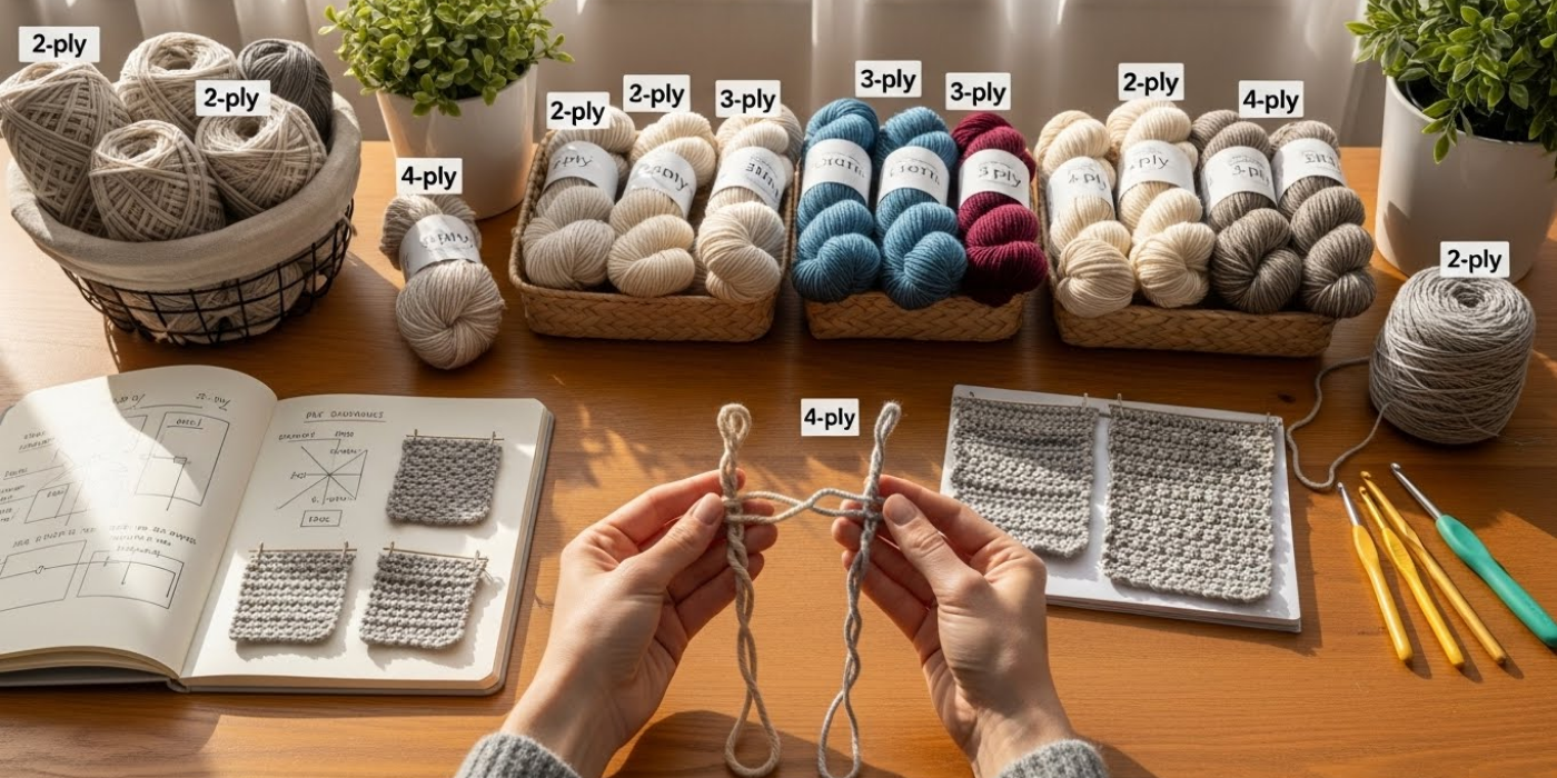 Understanding Yarn Ply_ How Strand Count Affects Your Crochet