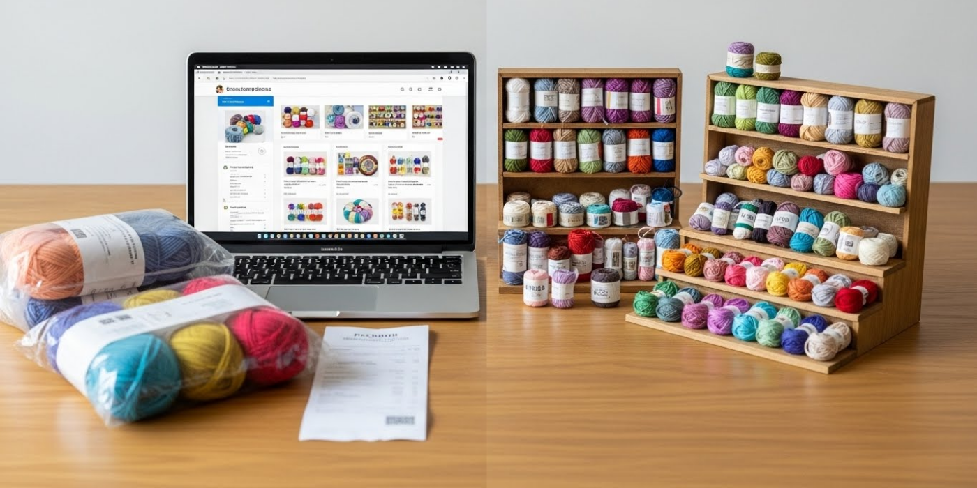 Yarn Shopping Online vs. Local Stores_ Pros and Cons