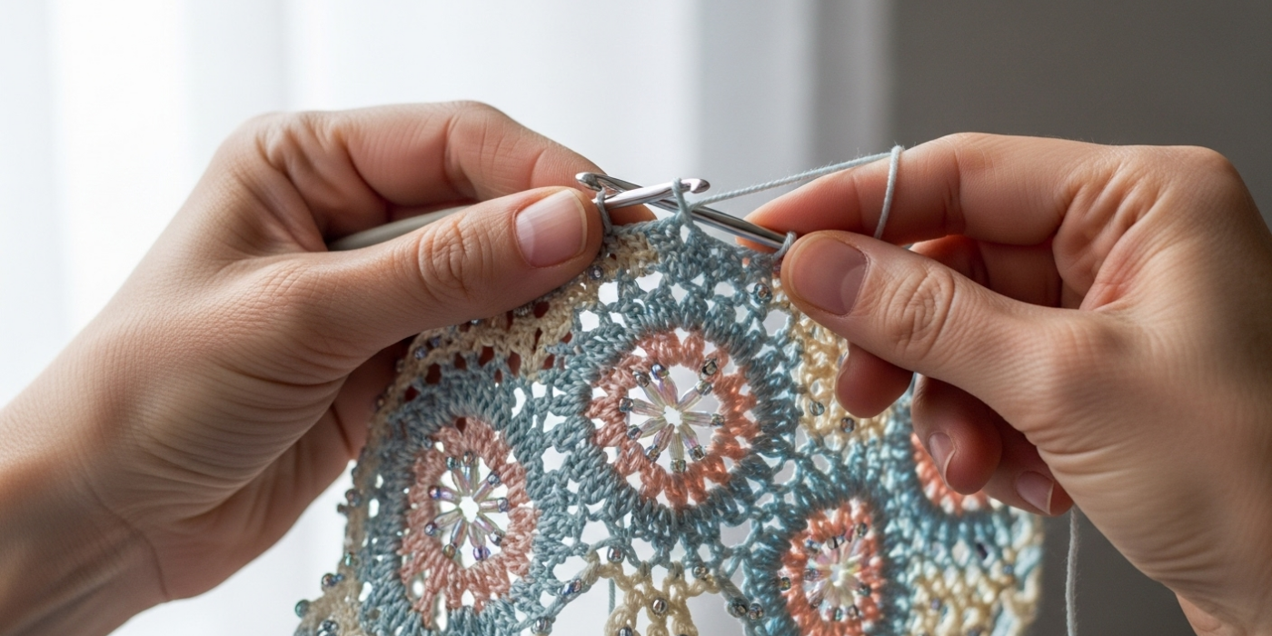 Crochet Beadwork_ Integrating Beads into Advanced Patterns